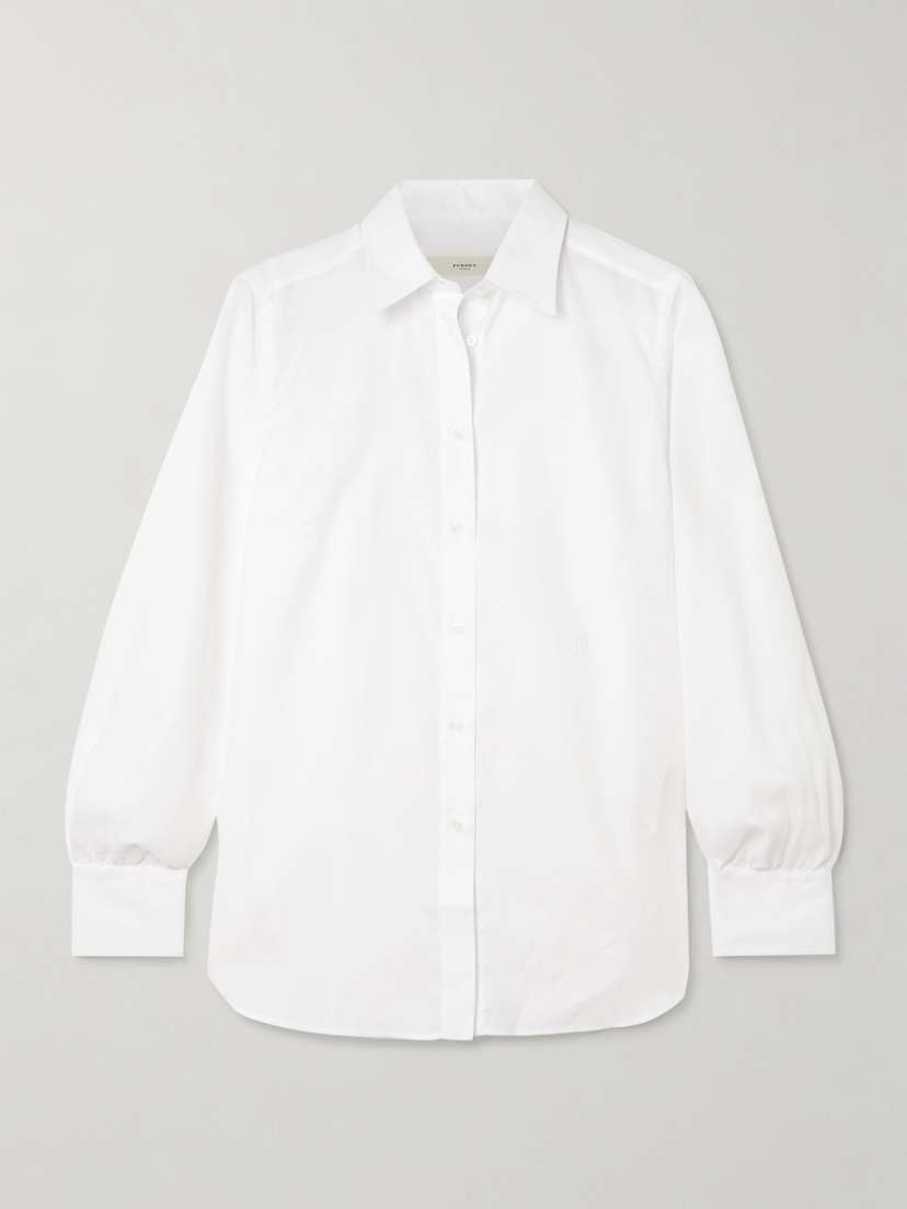 Purdey Logo-embroidered Cotton-poplin Shirt