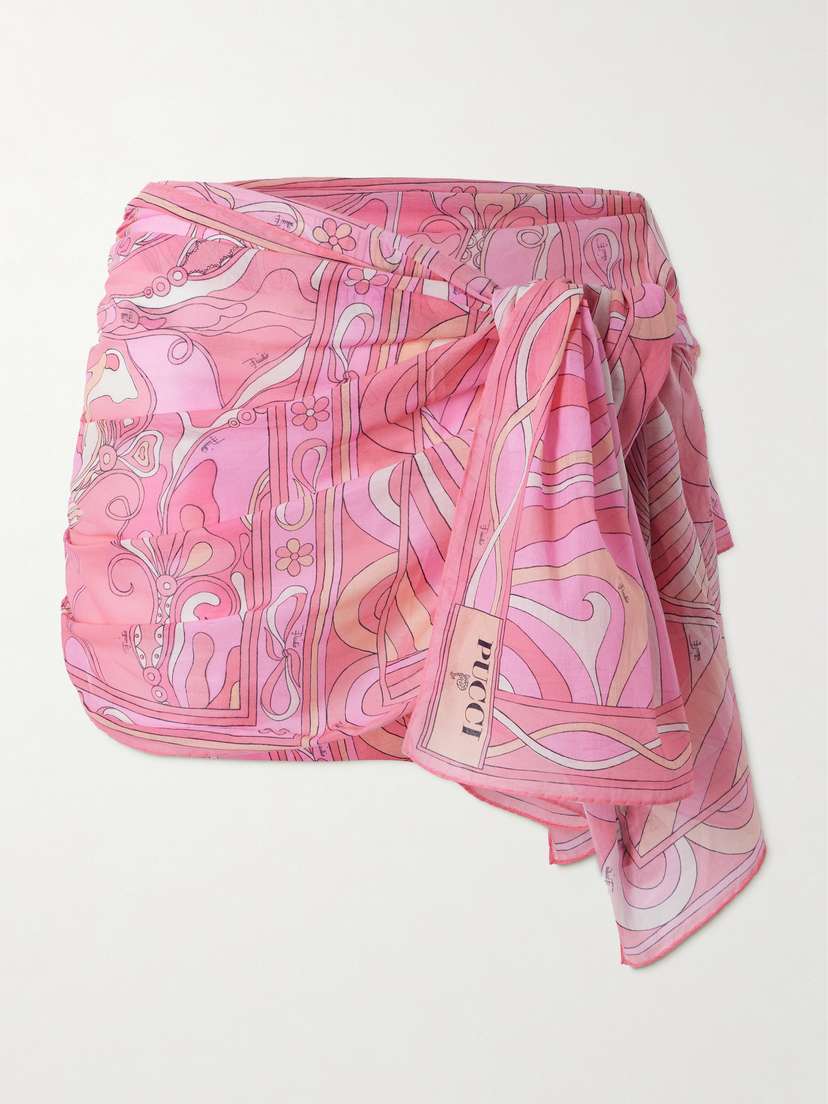 PUCCI Printed Cotton-voile Pareo