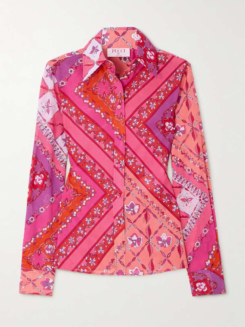 PUCCI Printed Cotton-muslin Shirt