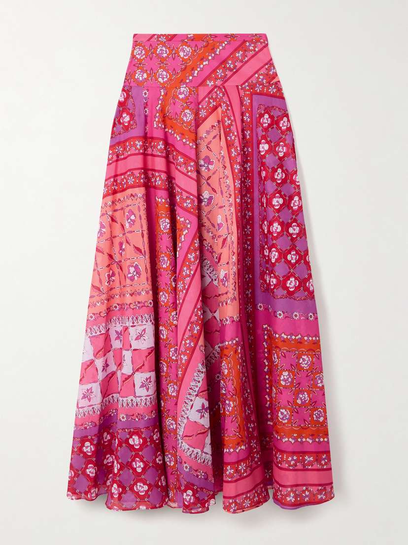 PUCCI Printed Cotton-muslin Maxi Skirt