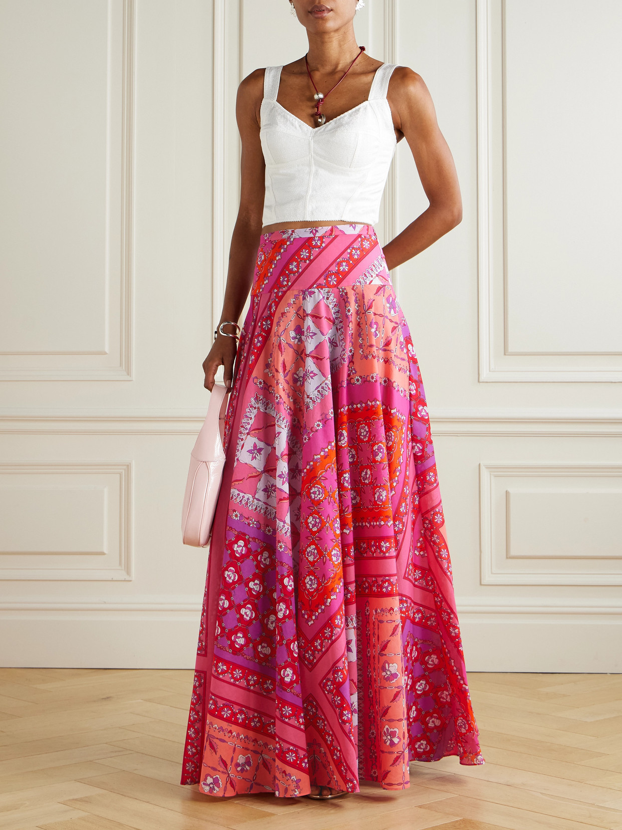 Pucci Printed Cotton-muslin Maxi Skirt