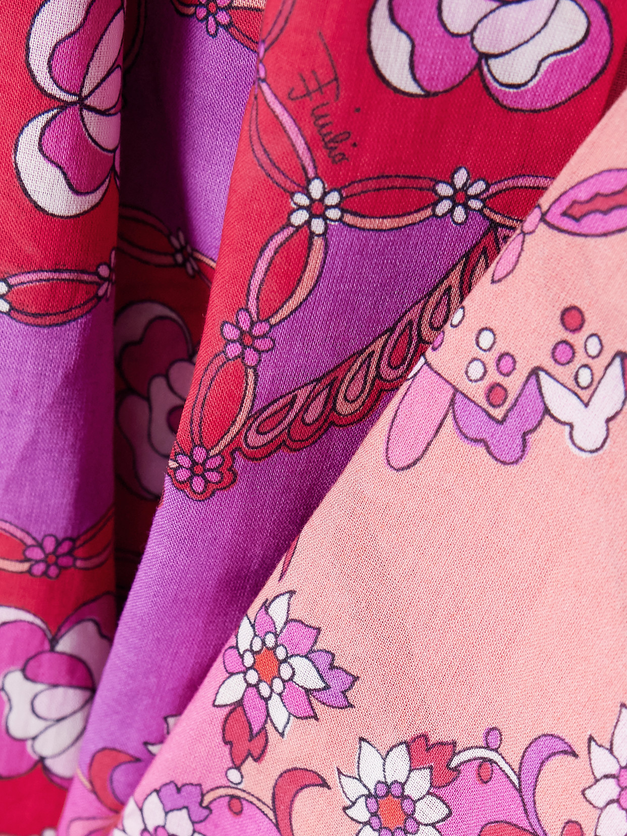 Pucci Festa Oversized Printed Cotton-voile Shirt In Pink
