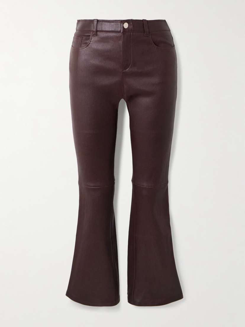 STOULS Dean Leather Flared Pants