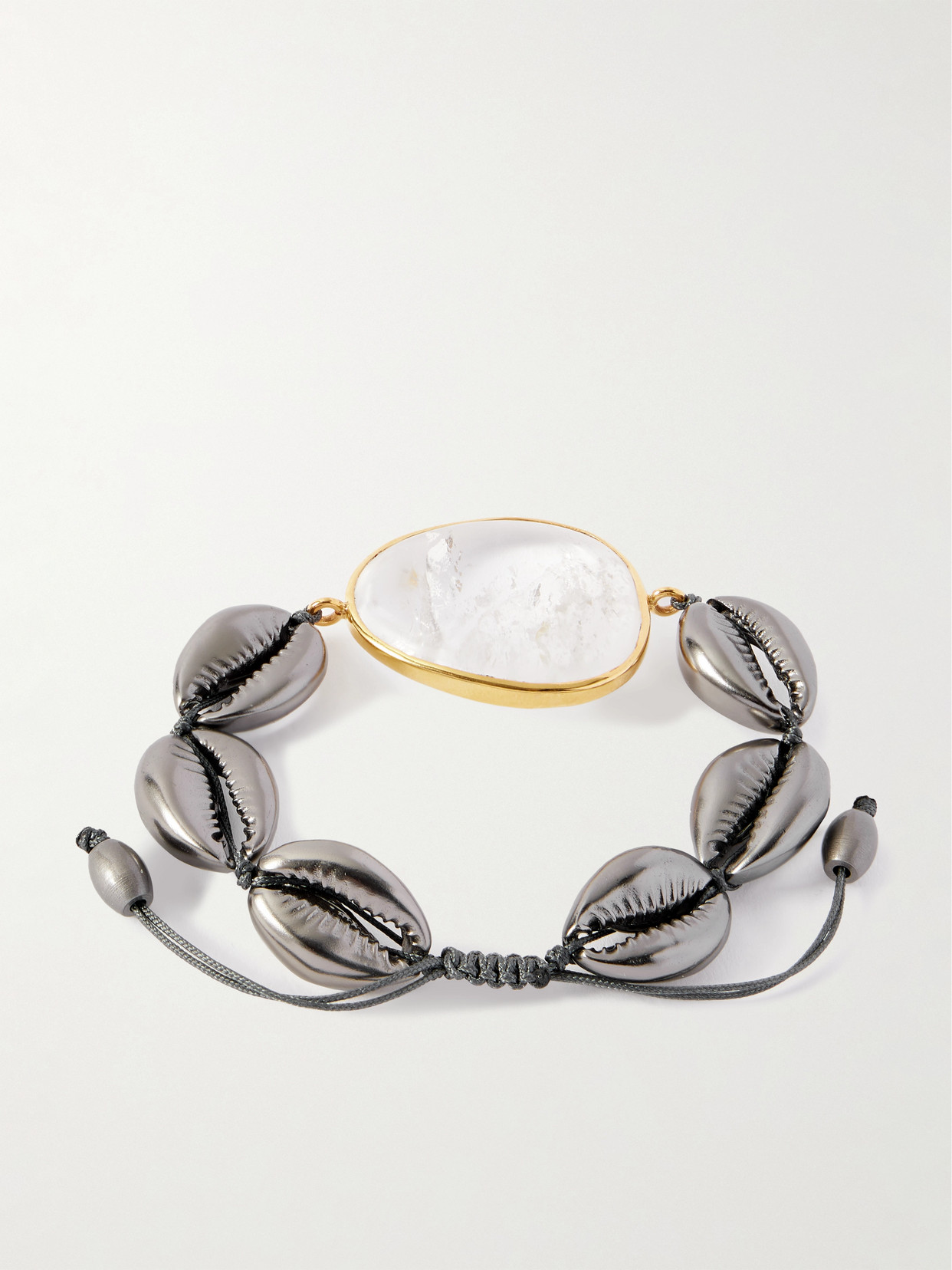 Tohum Concha Gold-plated, Crystal And Shell Bracelet