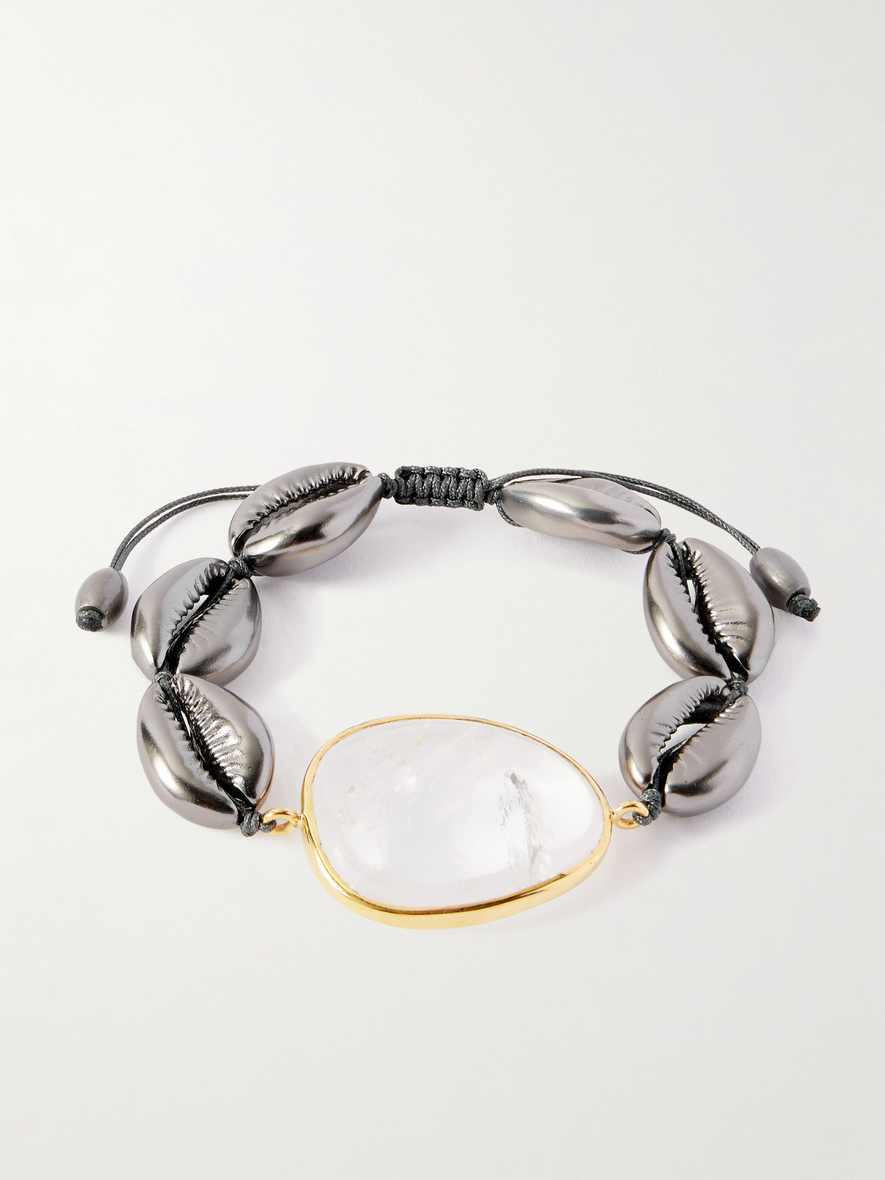 Tohum Concha Gold-plated, Crystal And Shell Bracelet