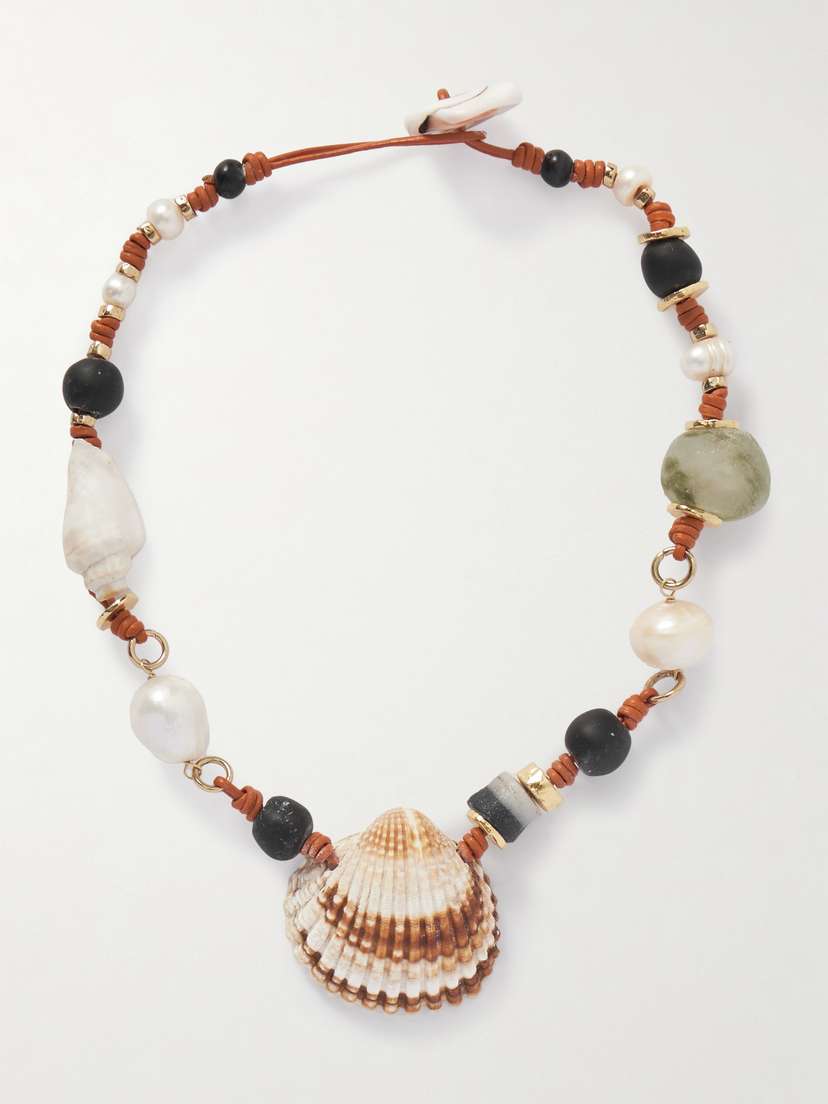TOHUM Samsara Beaded Shell Necklace