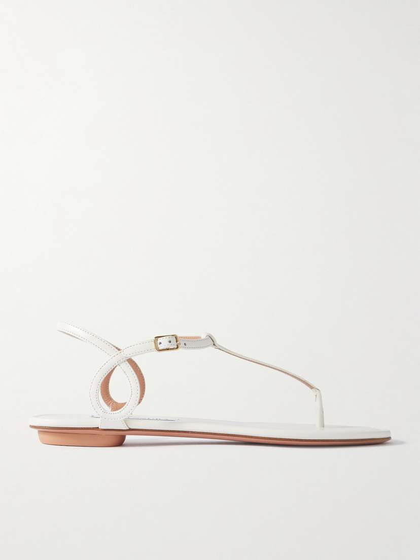 Aquazzura Almost Bare Leather Sandals