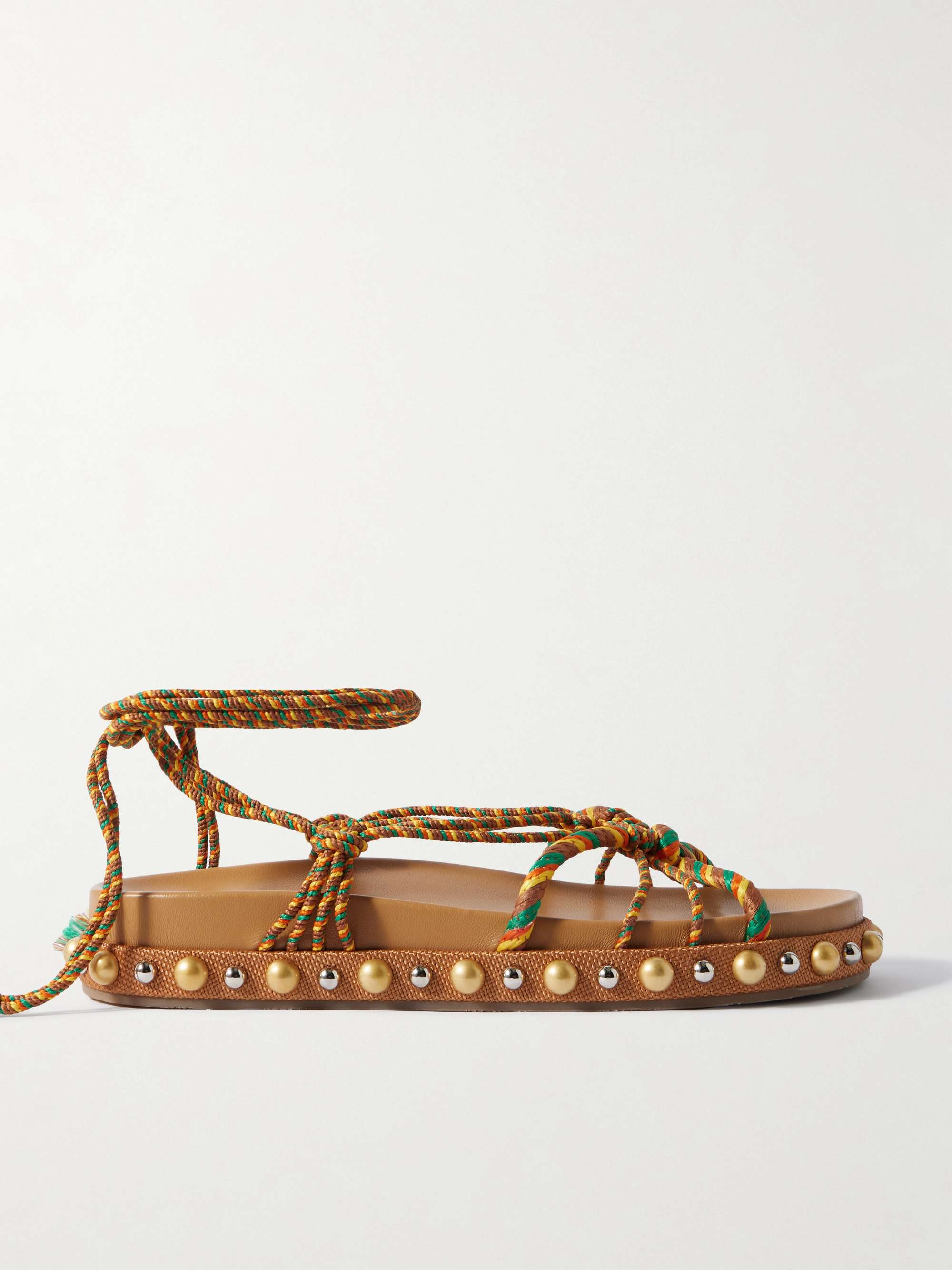 AQUAZZURA Infinity Chain スエード カットアウト サンダル