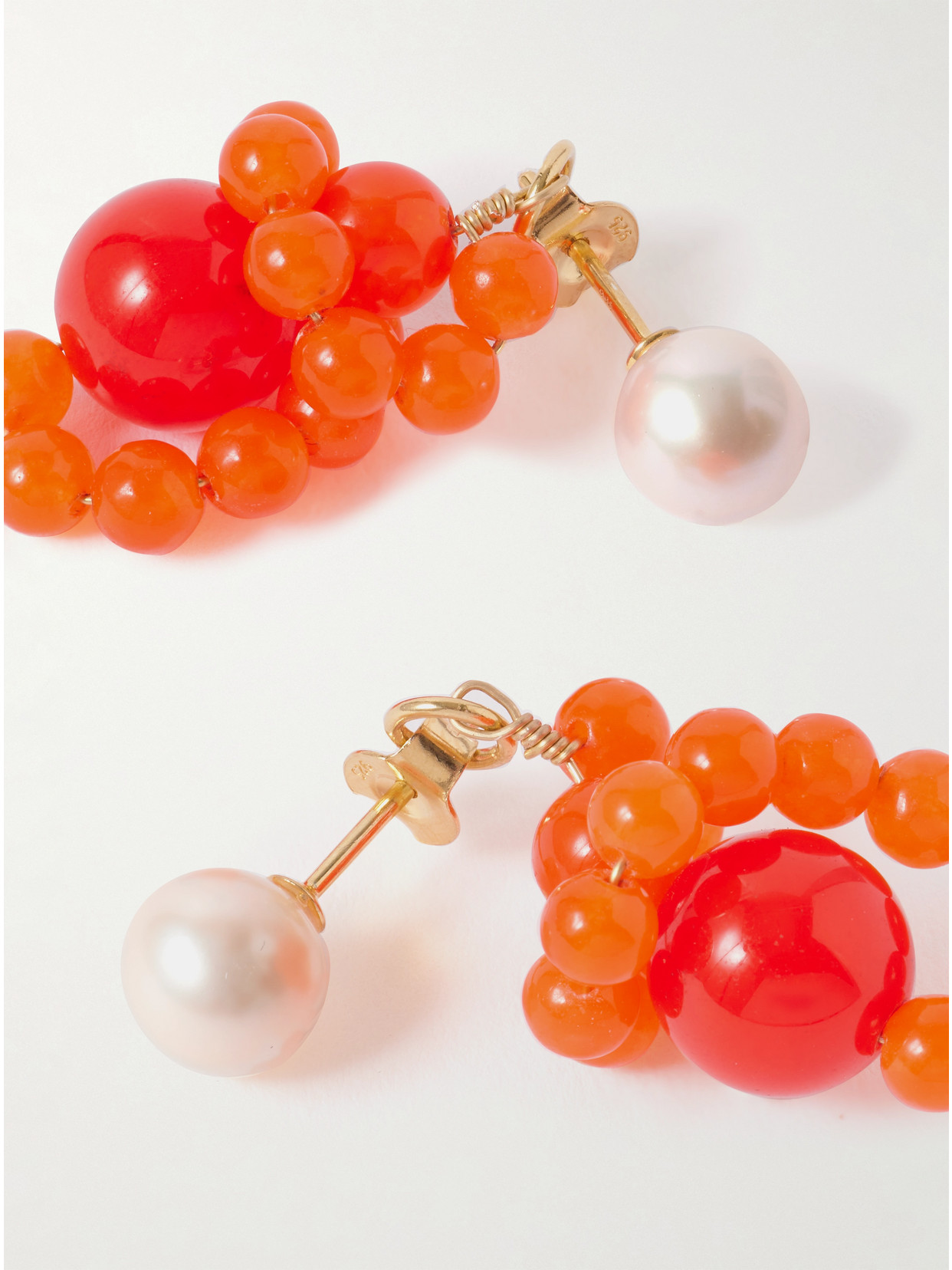 Completedworks Recycled Gold Vermeil, Pearl And Beaded Earrings