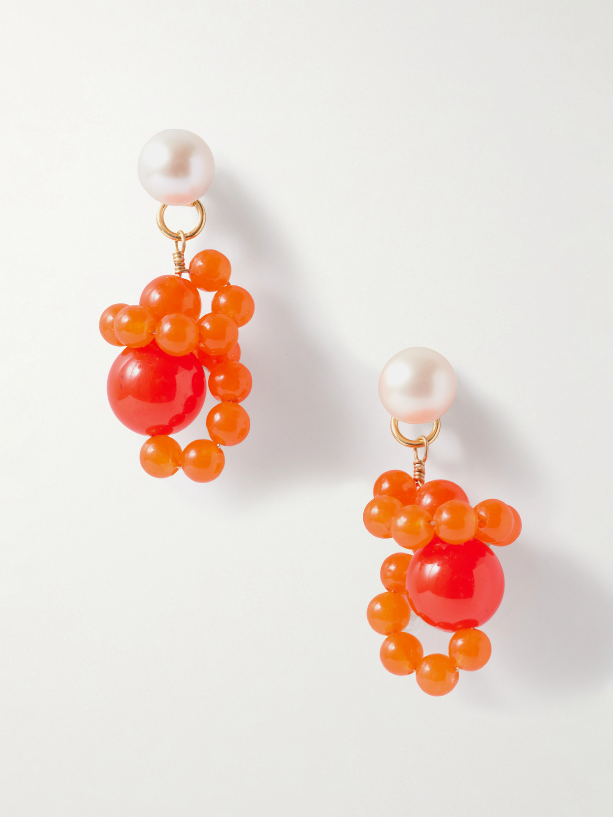 Completedworks Recycled Gold Vermeil, Pearl And Beaded Earrings