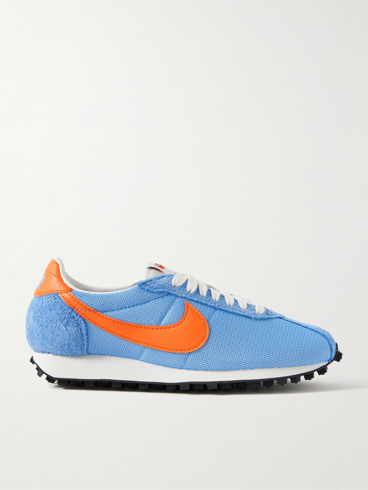 Nike Ld-1000 Suede And Leather-trimmed Mesh Sneakers In Blue