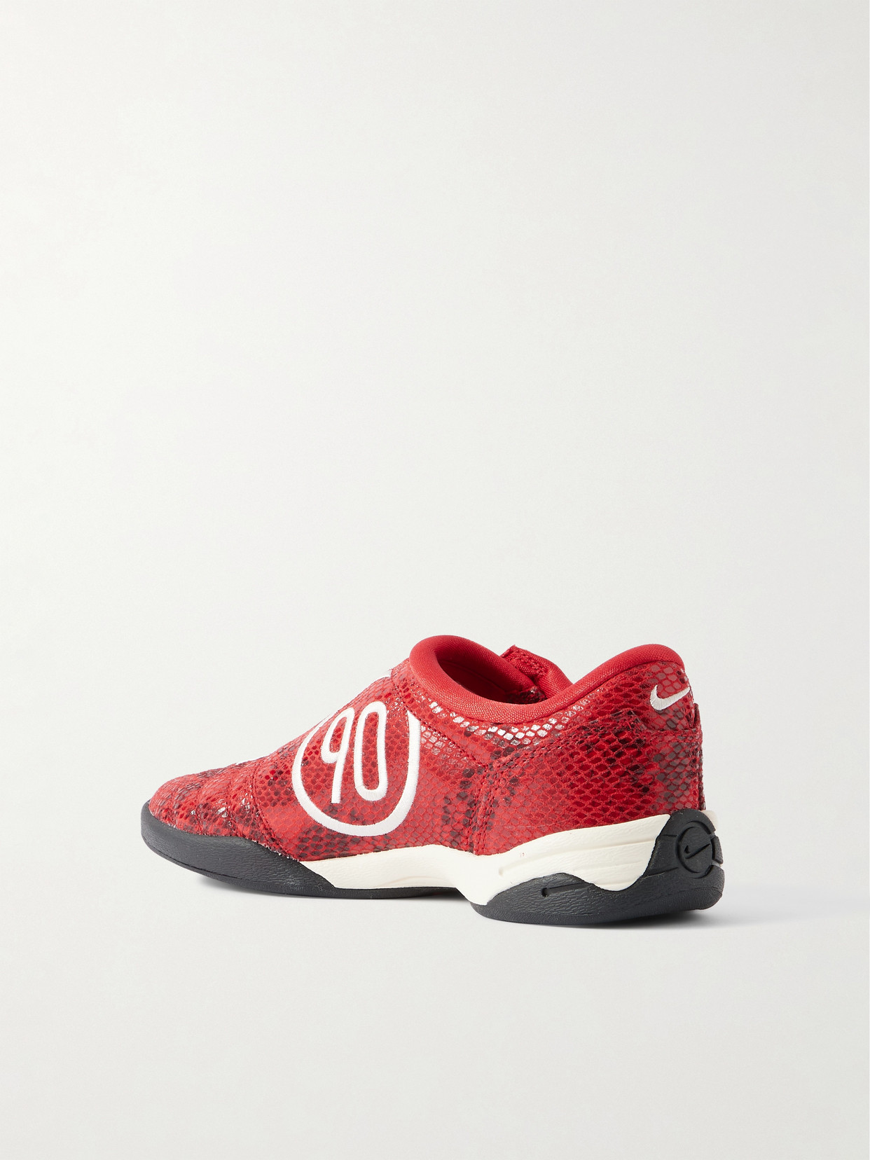 Total 90 Se Embroidered Snake-Effect Sneakers
