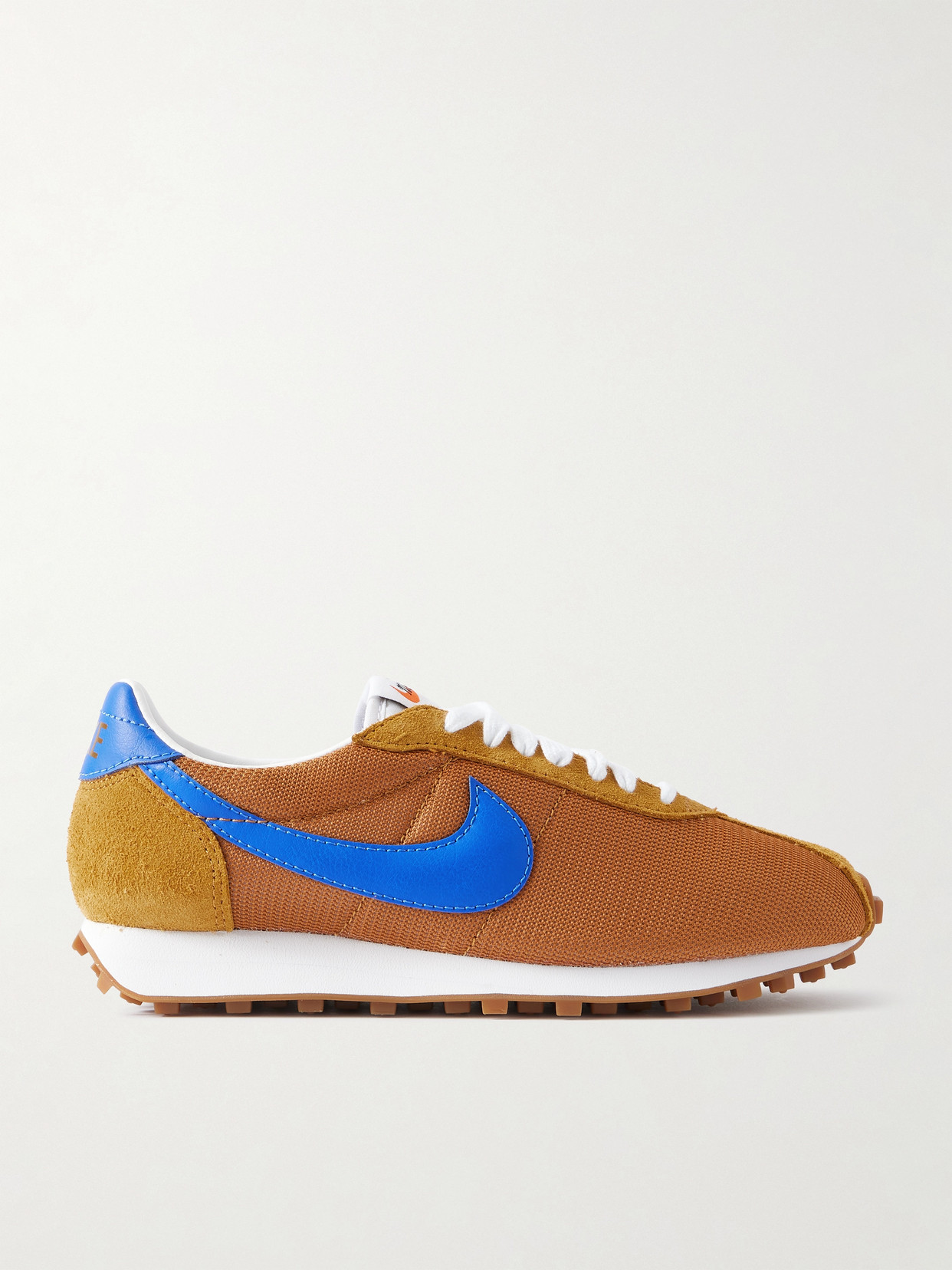 Nike Ld-1000 Leather And Suede-trimmed Mesh Sneakers In Brown