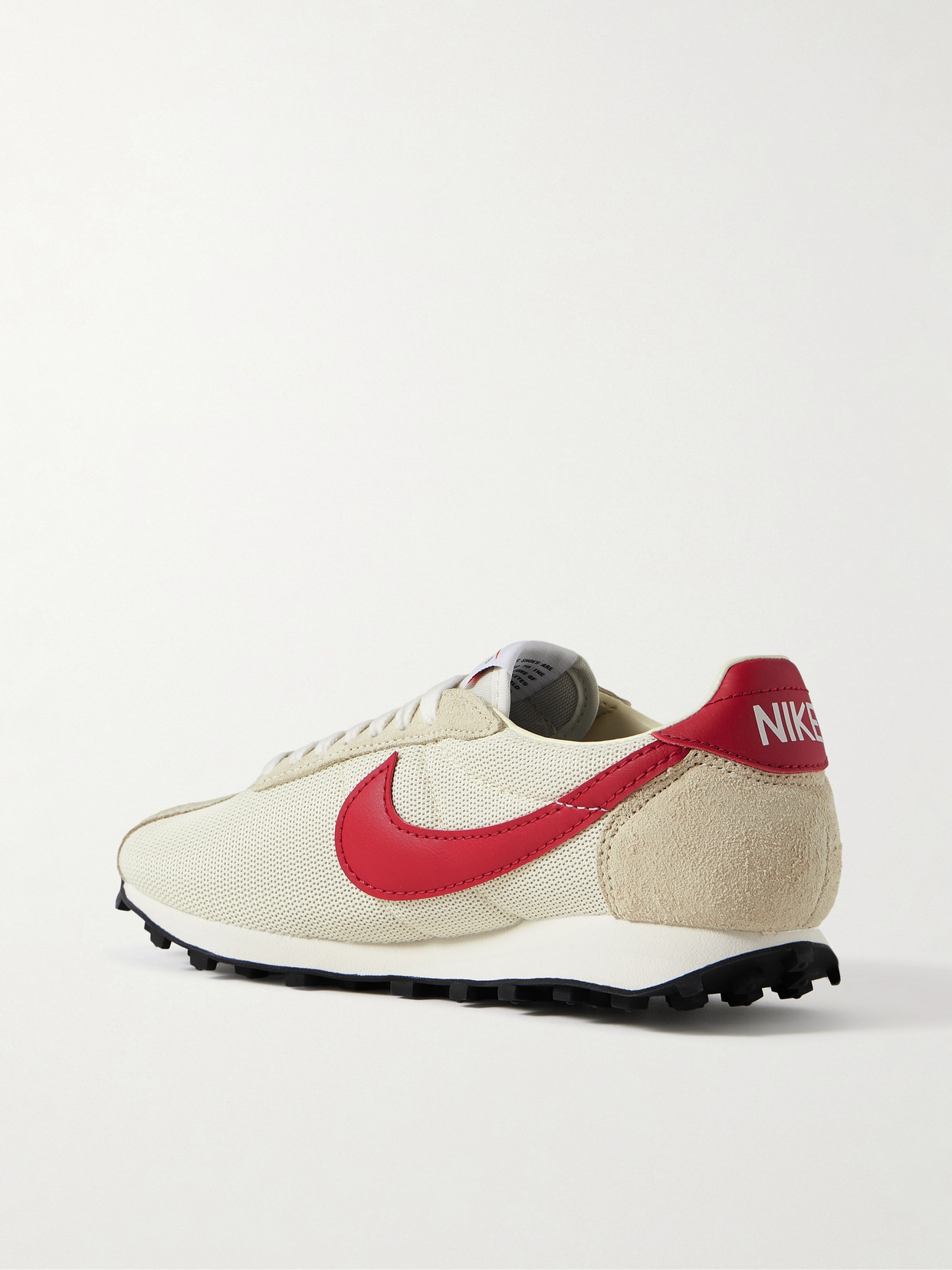 Nike Ld-1000 Suede And Leather-trimmed Mesh Sneakers In White