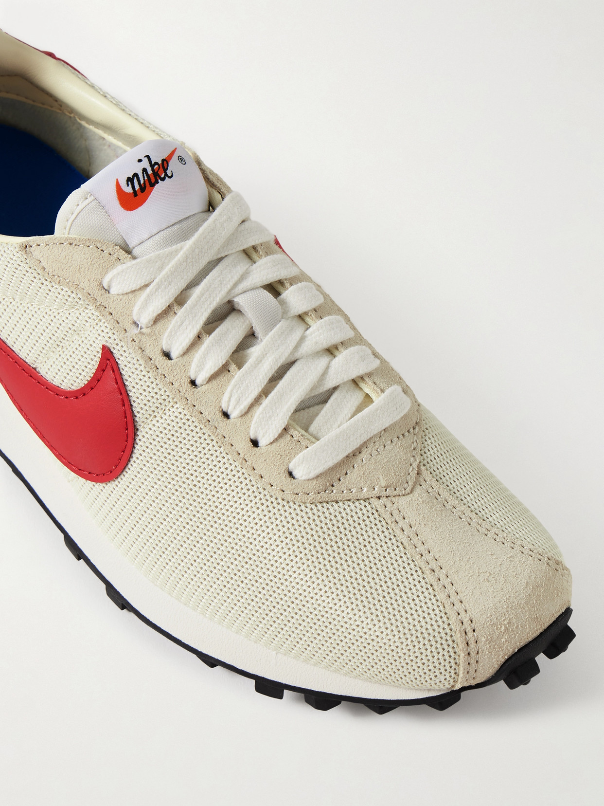 Nike Ld-1000 Suede And Leather-trimmed Mesh Sneakers In White
