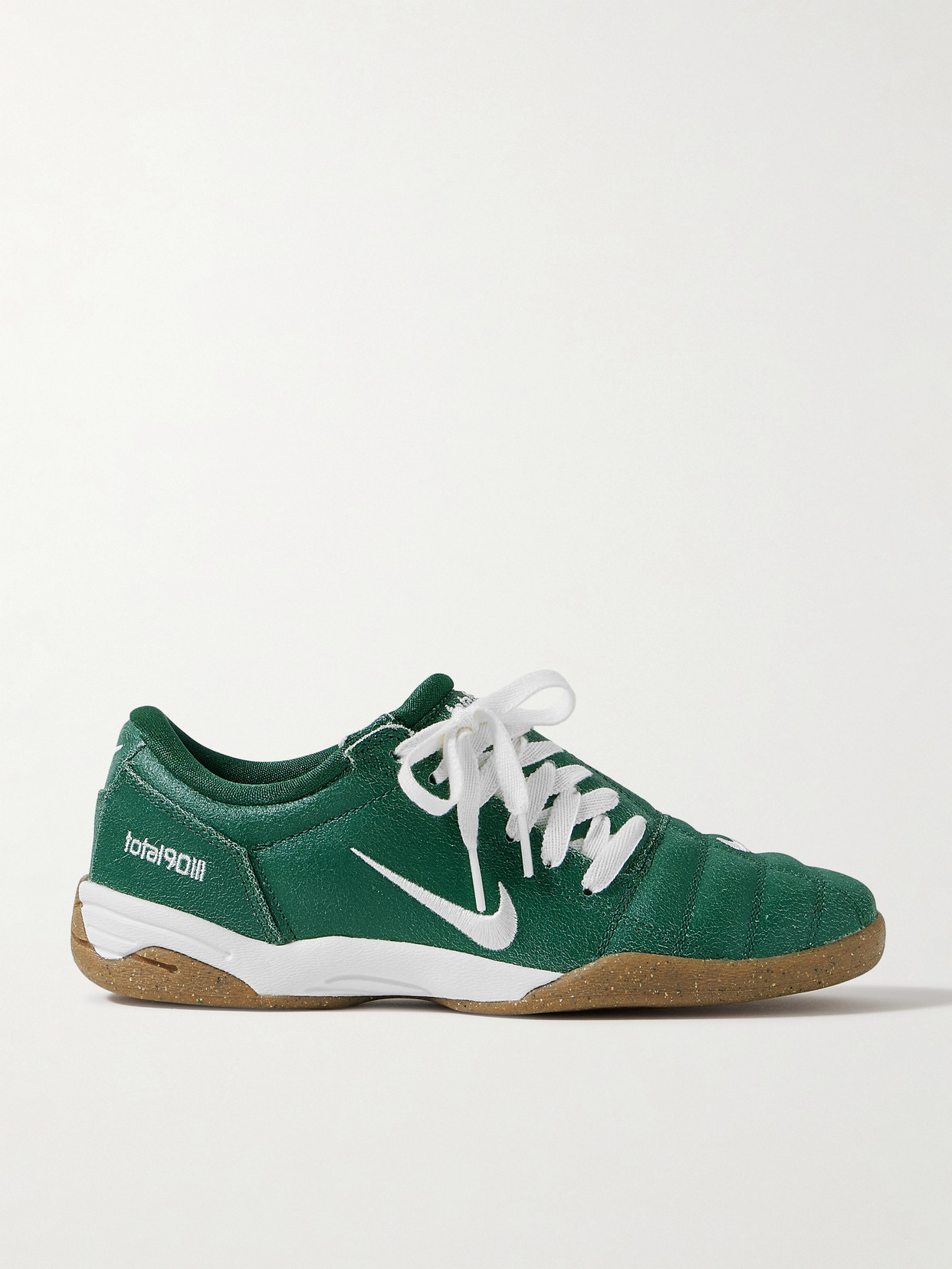 Nike Total 90 Cracked-leather Sneakers In Green