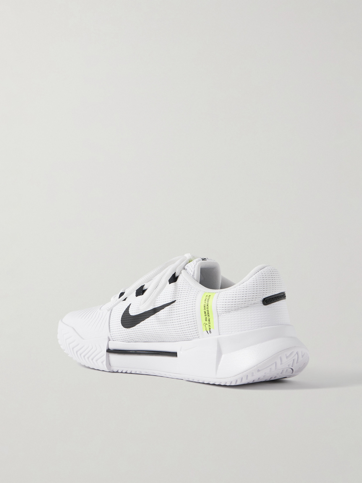 Nike Zoom Gp Challenge 1 Rubber-trimmed Mesh Sneakers In White