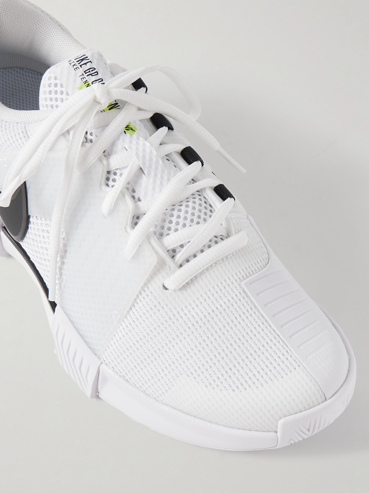 Nike Zoom Gp Challenge 1 Rubber-trimmed Mesh Sneakers In White