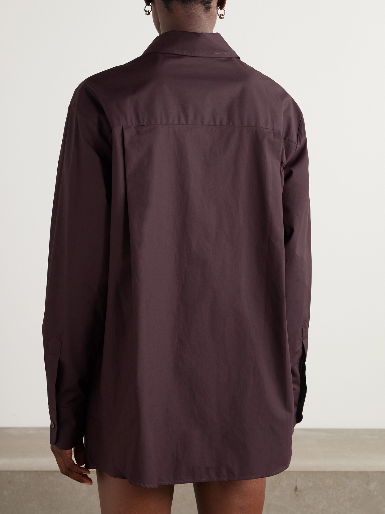 The Frankie Shop Lui Organic Cotton-poplin Shirt
