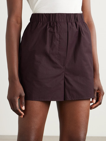 The Frankie Shop Lui cotton-poplin shorts
