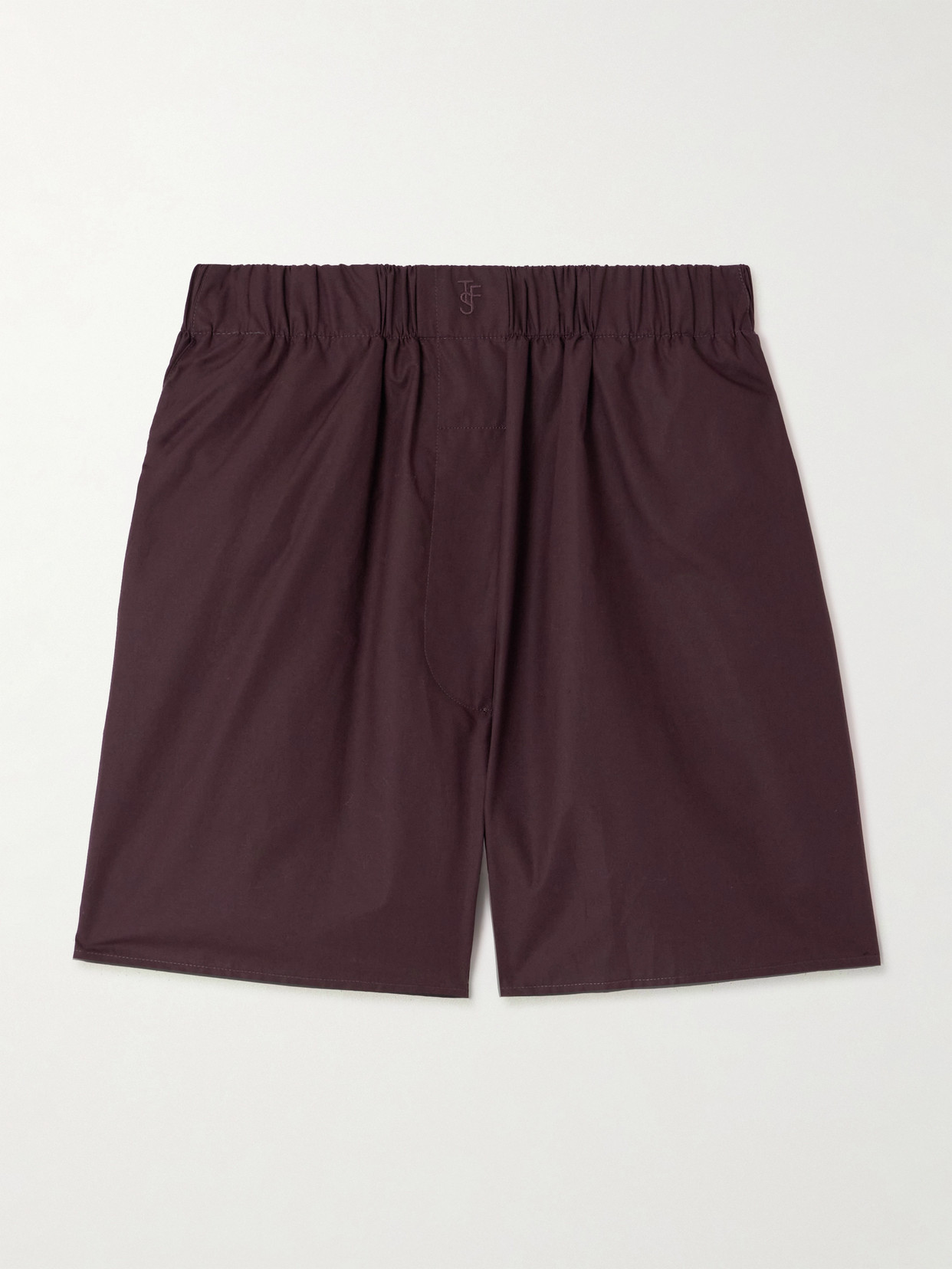 The Frankie Shop Lui Cotton-poplin Shorts In Purple