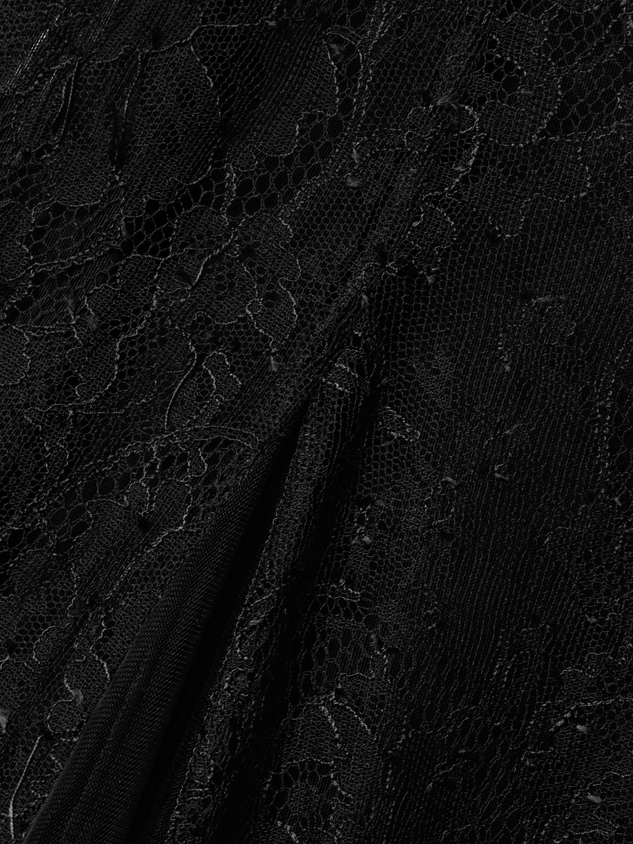 Veronica De Piante Gigi Tulle-paneled Chantilly Lace Maxi Dress