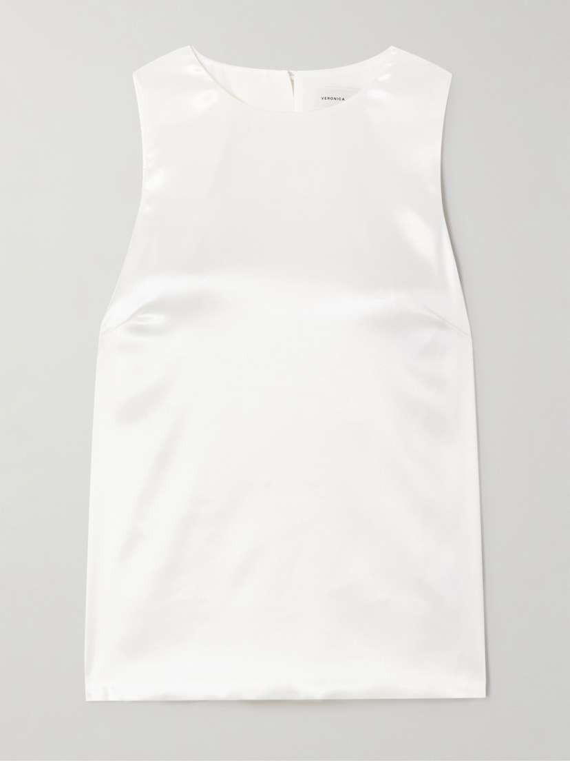 Veronica de Piante Evie Stretch-silk Satin Top