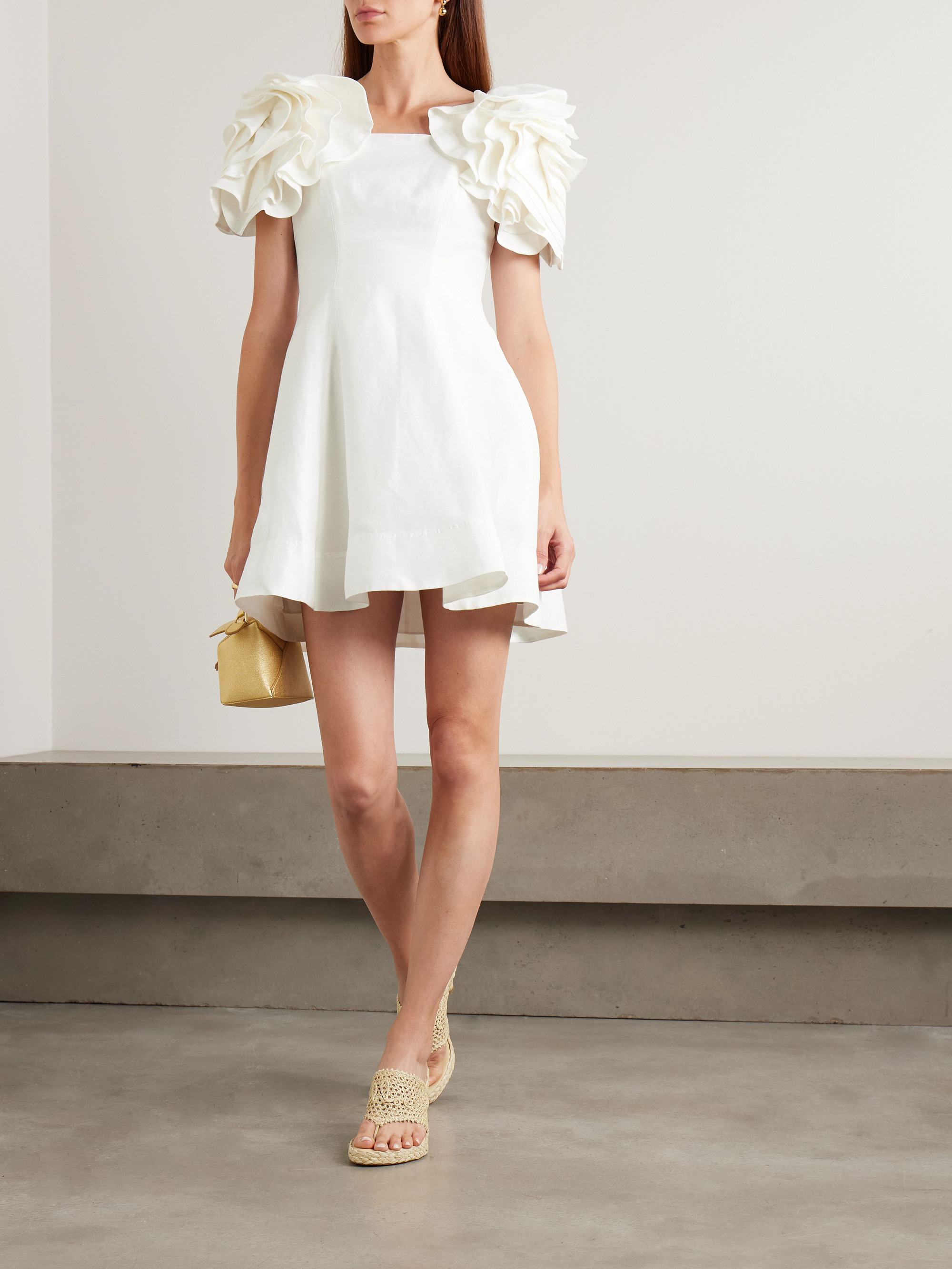 knee length dresses for ladies Twyla Midi Dress | Ivory