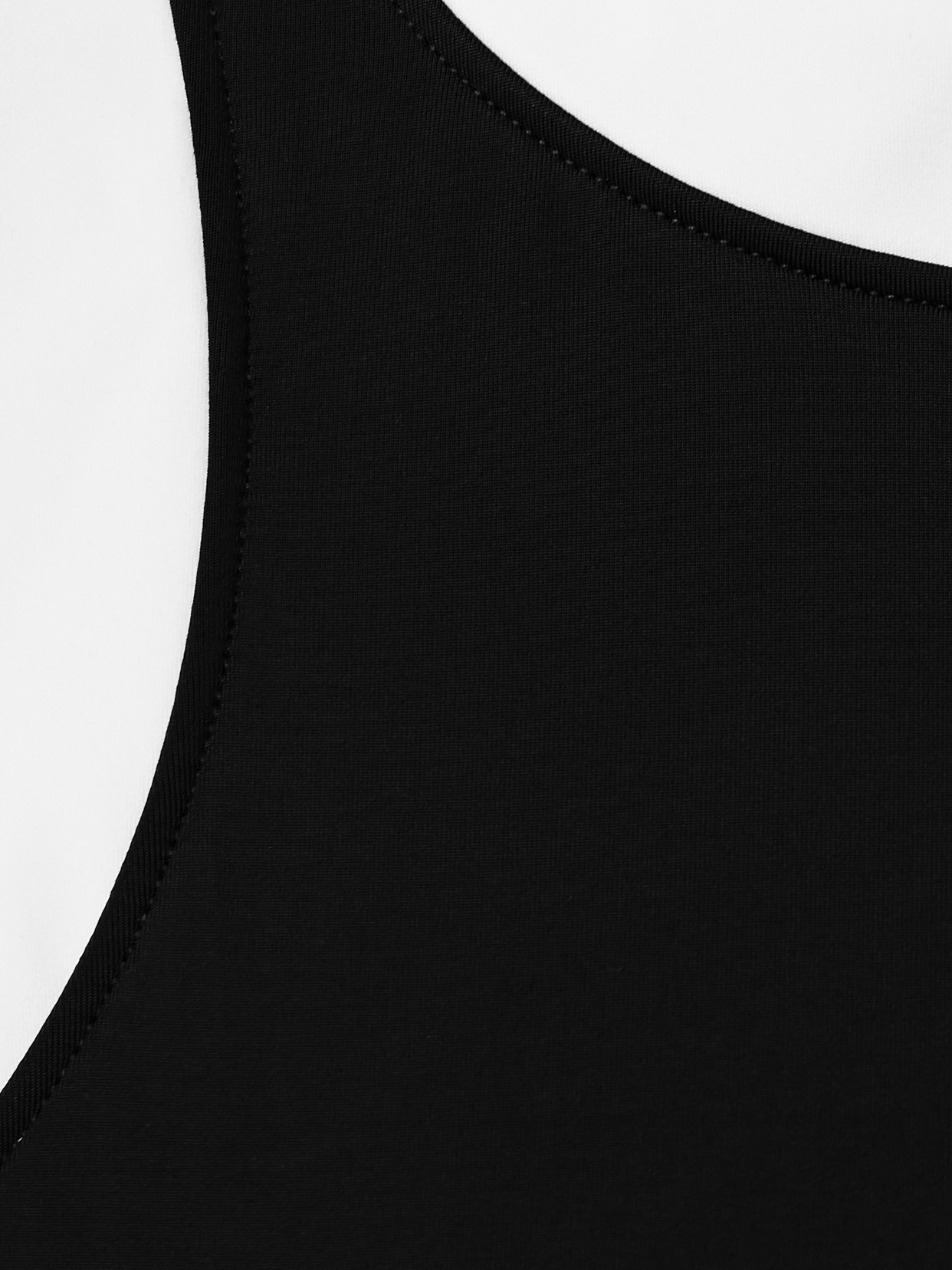 Staud Dolce Open-back Two-tone Swimsuit