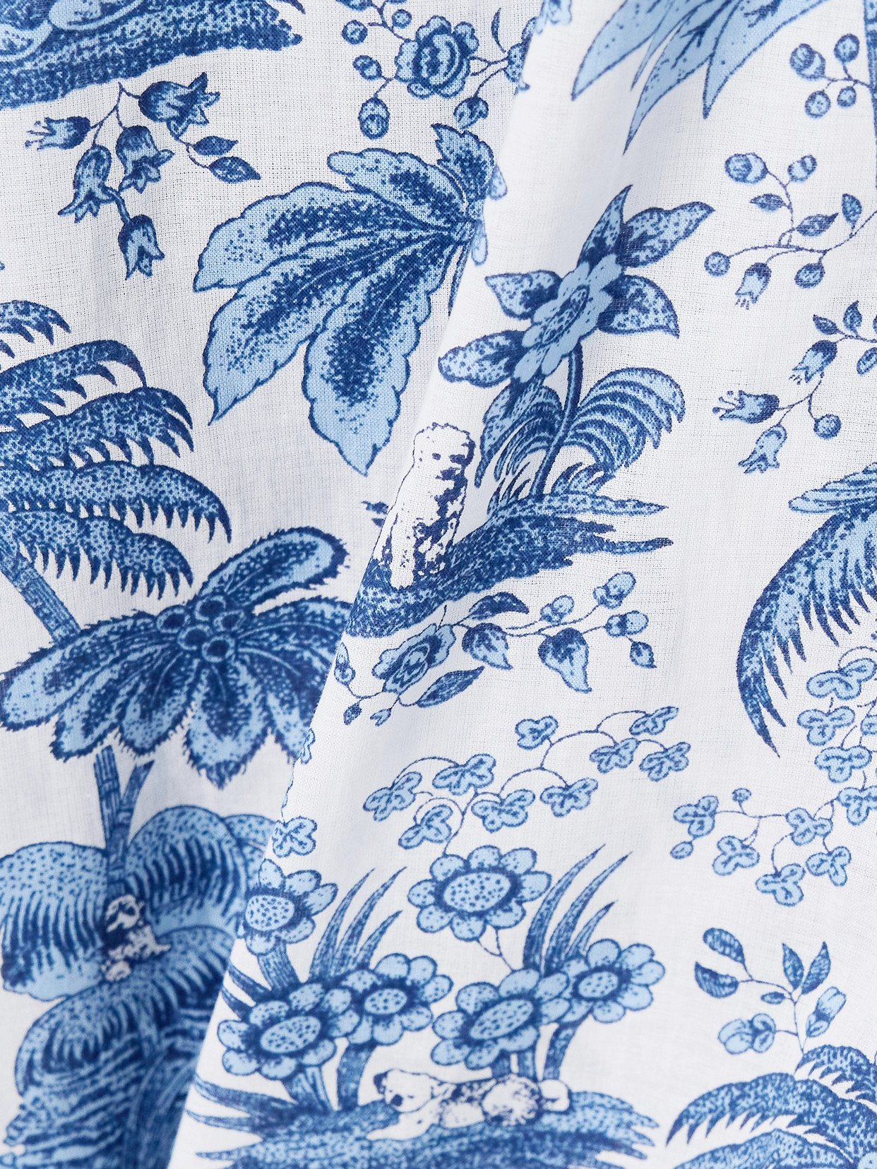Staud Colton Printed Cotton-voile Shirt