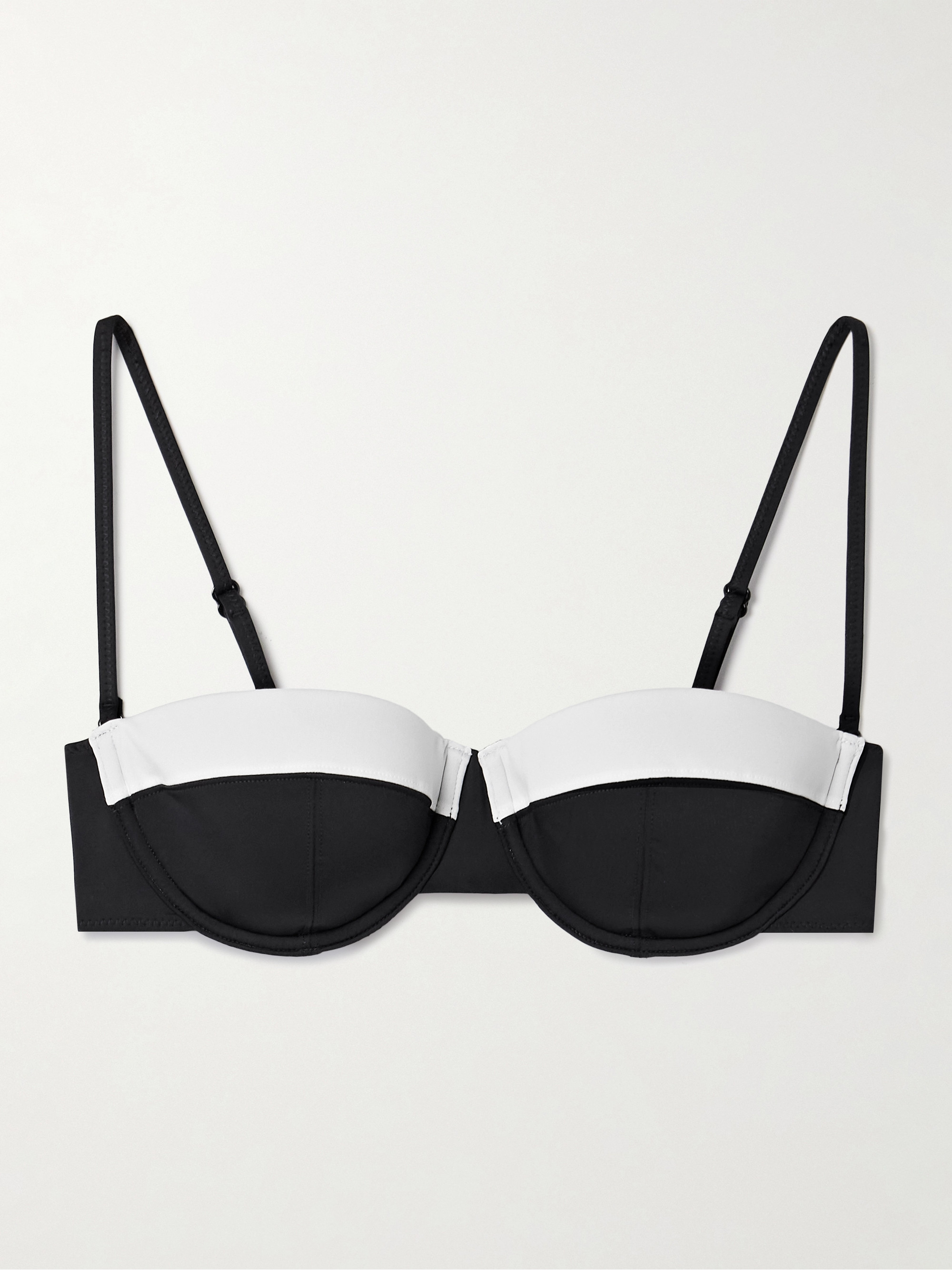 Staud Jo two-tone underwired balconette bikini top thumbnail