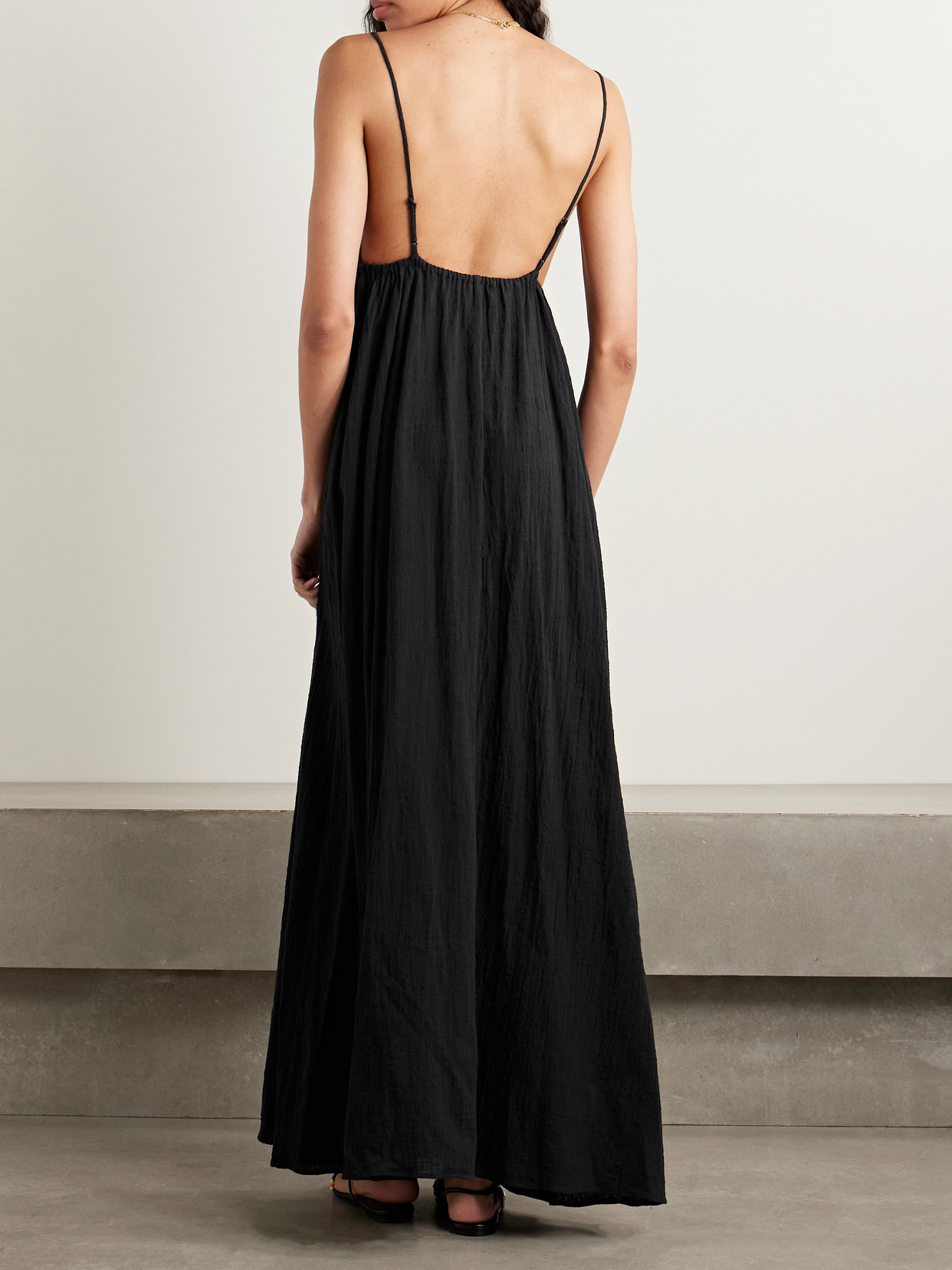 Staud Hanna Cotton-gauze Maxi Dress