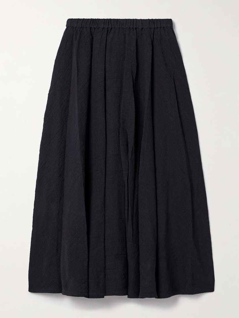 Staud Carla Cotton-gauze Midi Skirt
