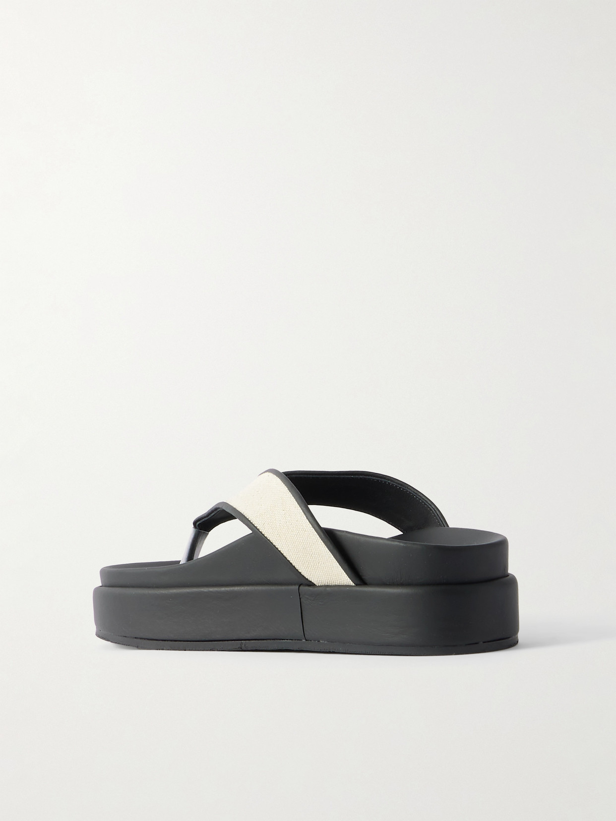 Charys2Flatform Rubber-Trimmed Canvas Platform Sandals