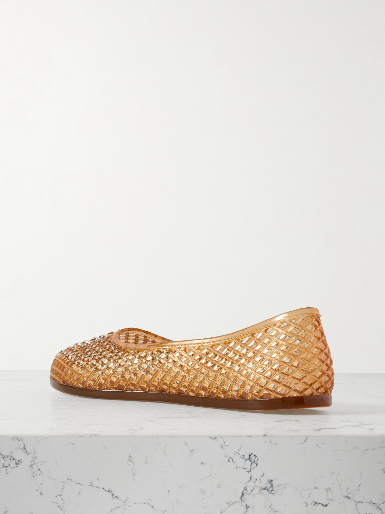 Iro Crystal-Embellished Pvc Ballet Flats