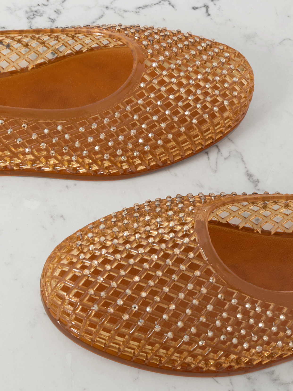 Iro Crystal-Embellished Pvc Ballet Flats