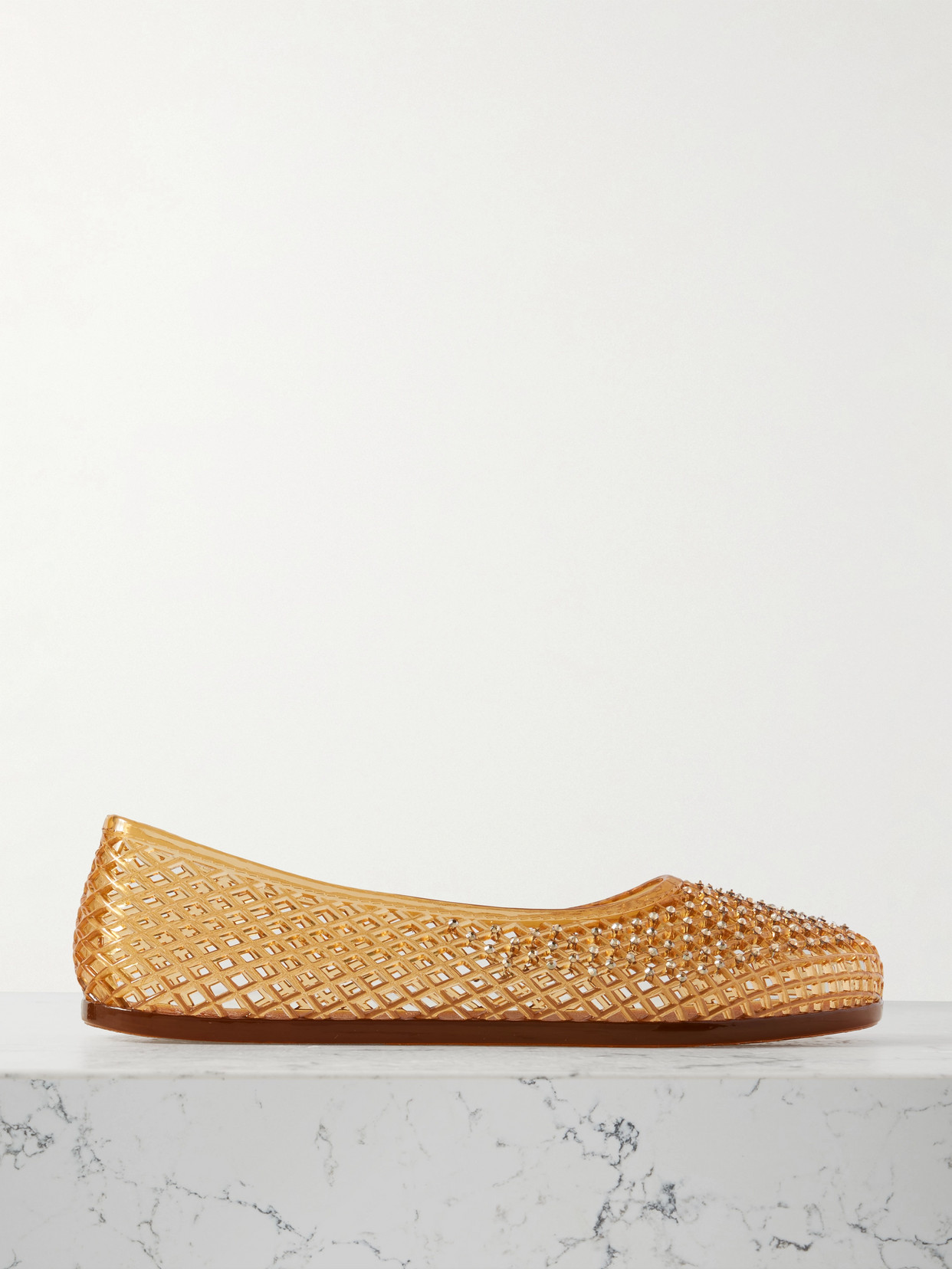 Iro Crystal-Embellished Pvc Ballet Flats