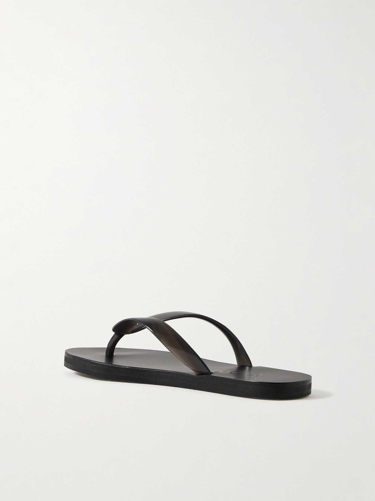 Ancient Greek Sandals Saionara Jelly Pvc Flip Flops In Black