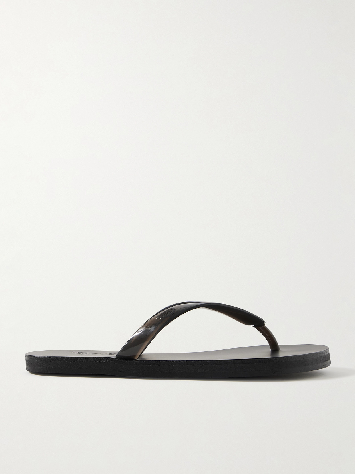 Ancient Greek Sandals Saionara Jelly Pvc Flip Flops In Black