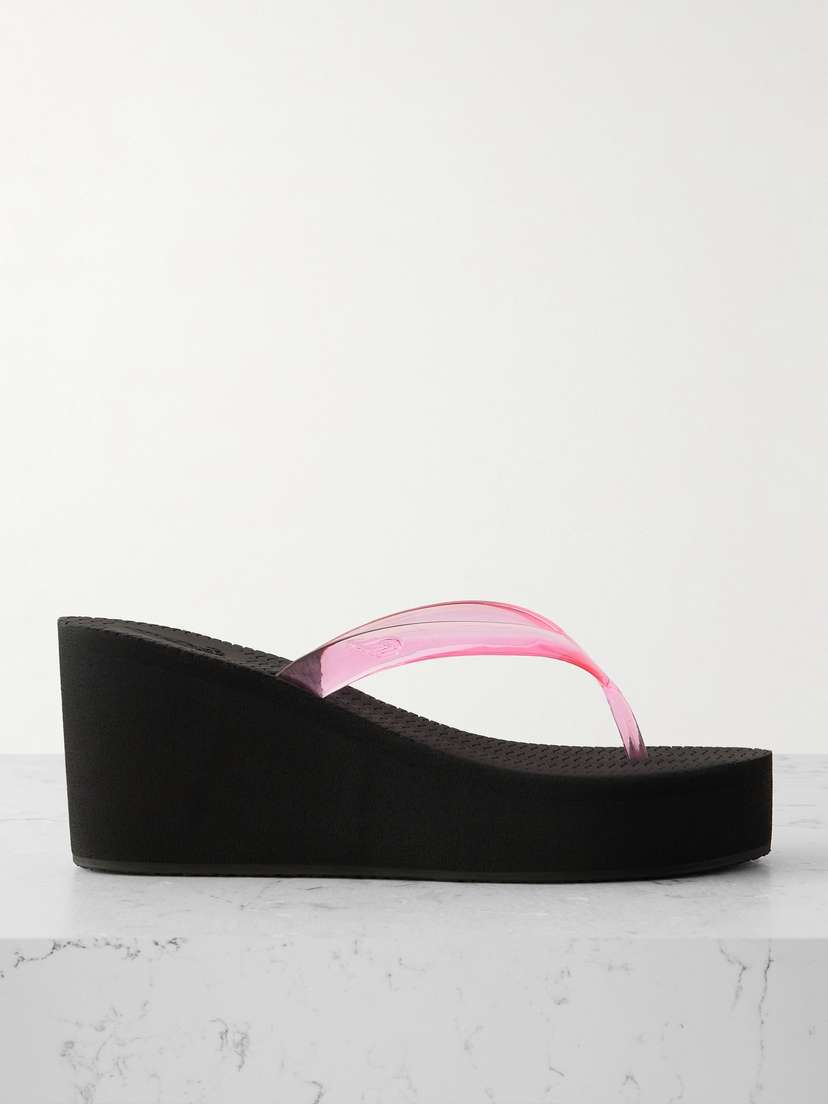 Ancient Greek Sandals Etheria Pvc Wedge Flip Flops