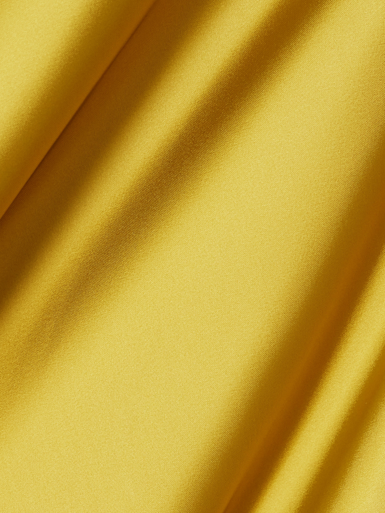 Norma Kamali Maria Draped Satin Gown In Yellow