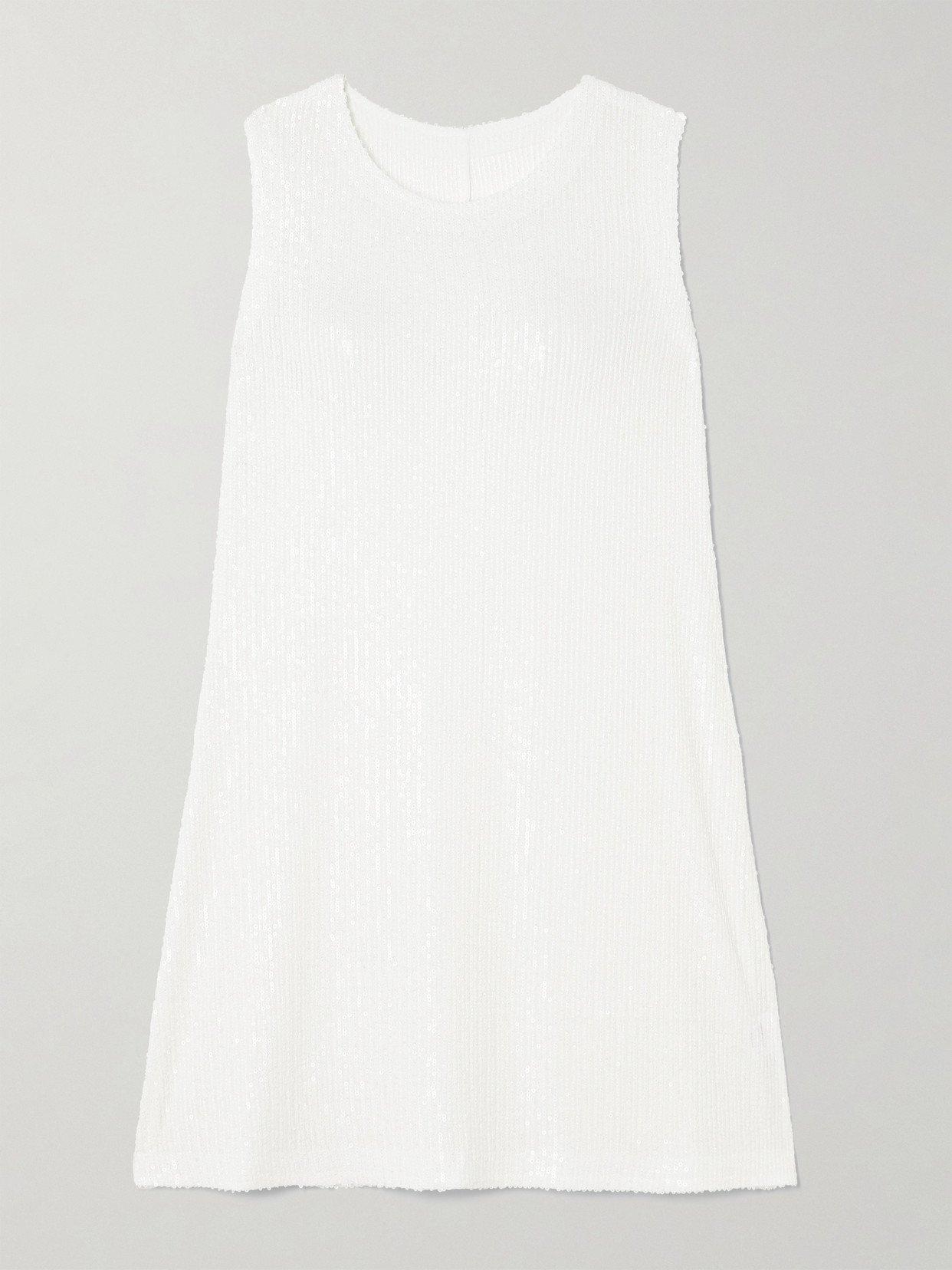 Norma Kamali X Revolve Sleeveless Tailored Mini Dress In White