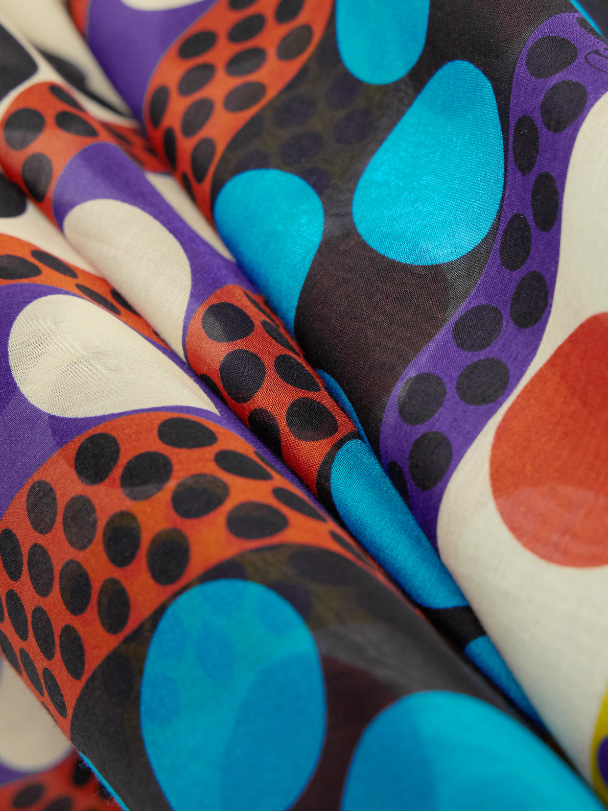 Valentino Tasseled Printed Cotton And Silk-blend Pareo