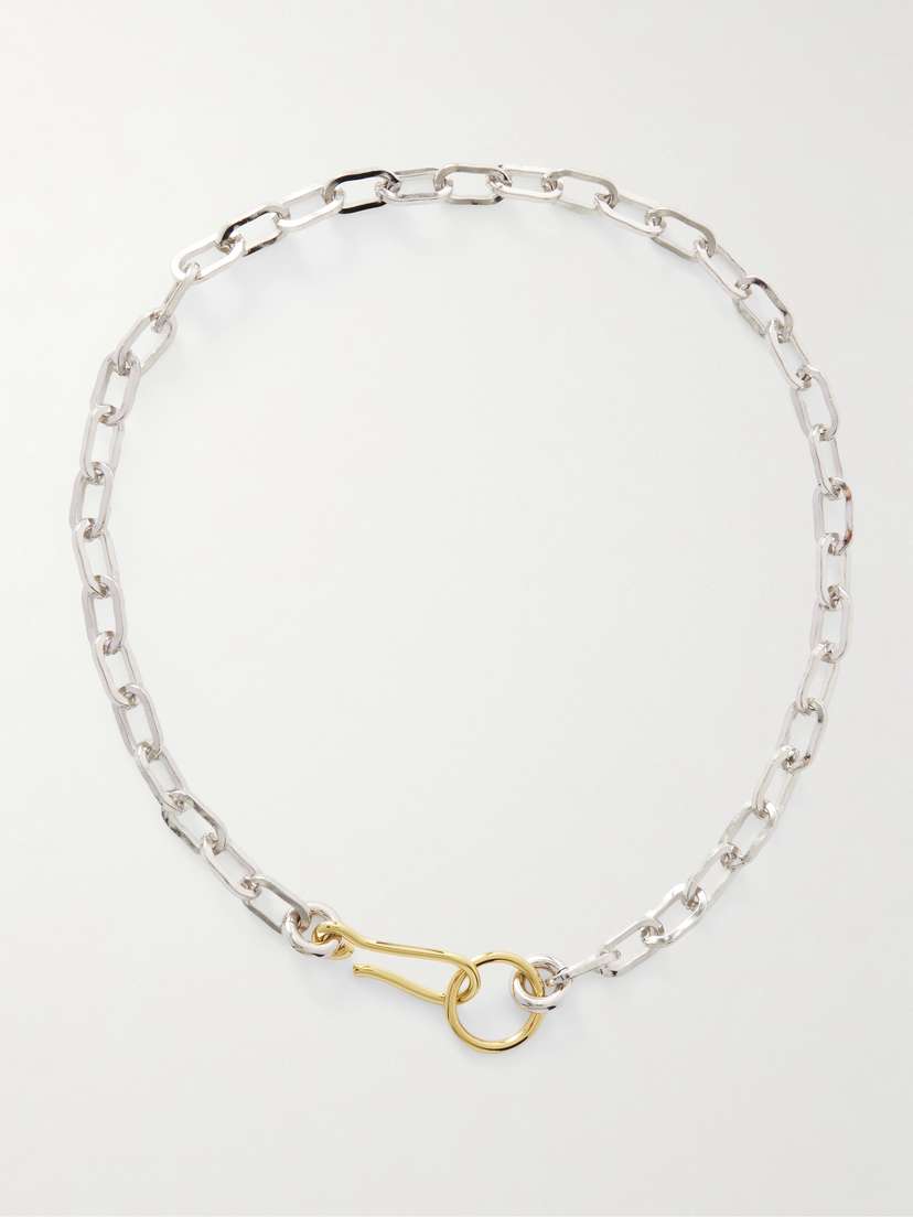 Laura Lombardi Fara Platinum- And Gold-plated Recycled Necklace