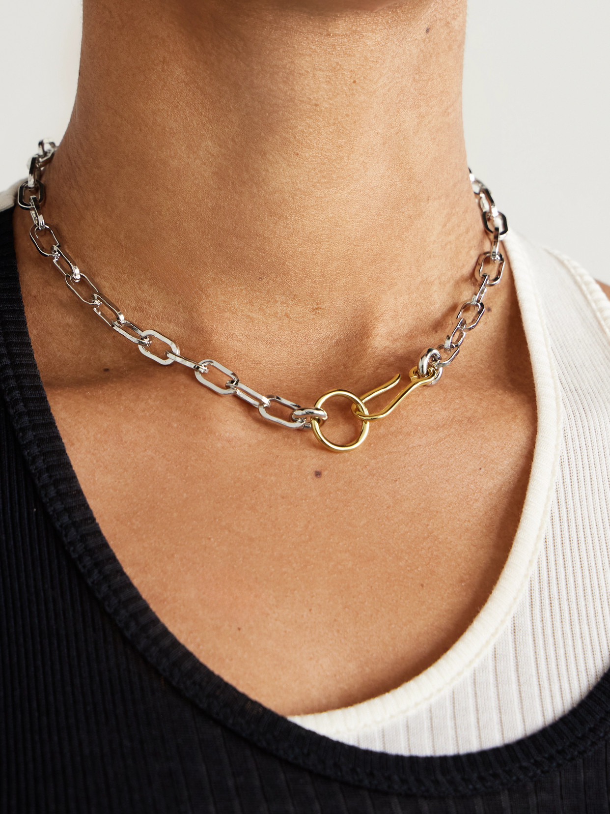 Laura Lombardi Fara Platinum- And Gold-plated Recycled Necklace