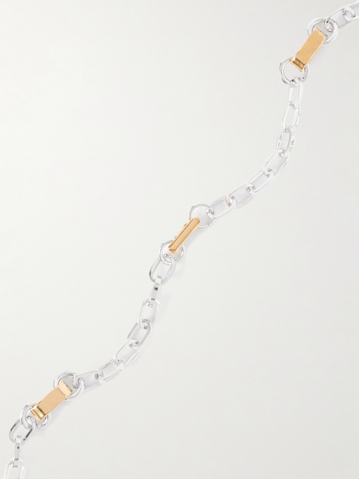 LAURA LOMBARDI CENTA RHODIUM- AND GOLD-PLATED NECKLACE