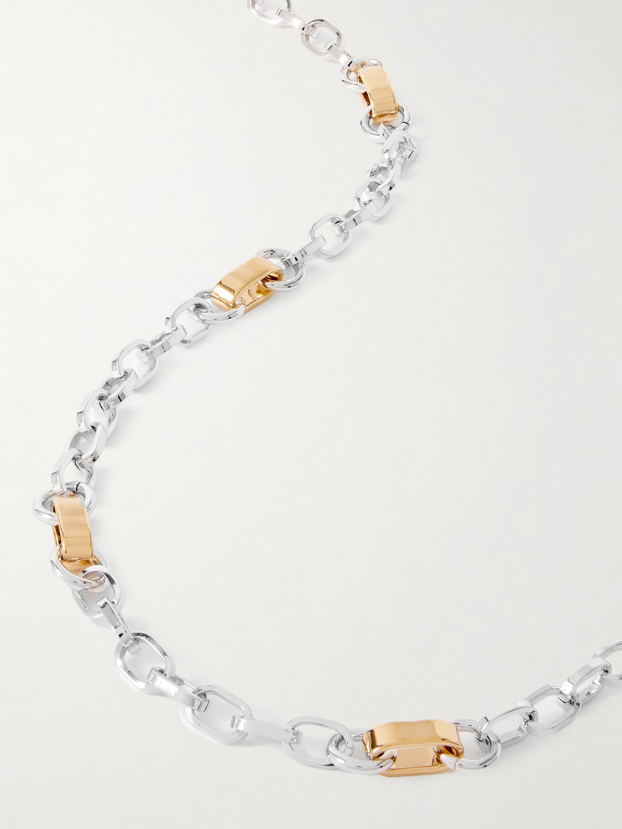 LAURA LOMBARDI CENTA RHODIUM- AND GOLD-PLATED NECKLACE