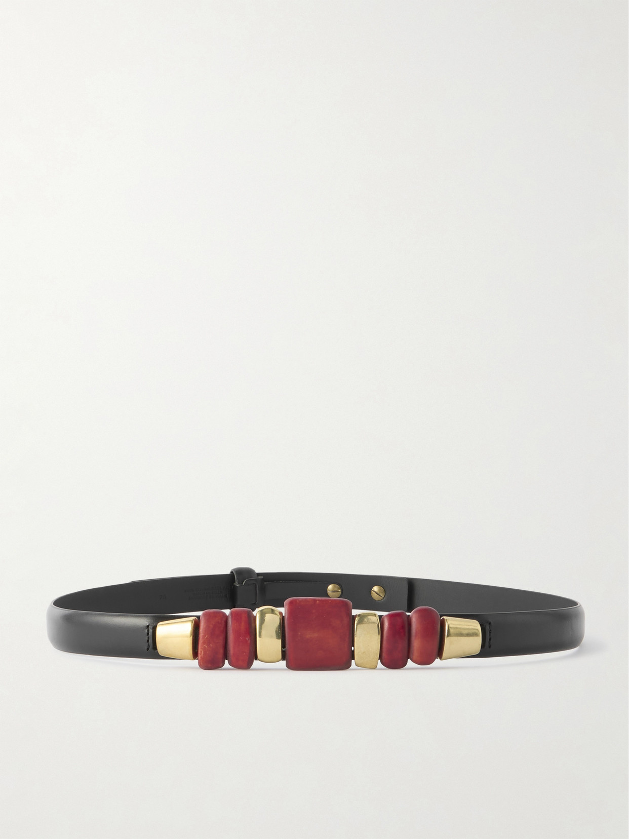 Isabel Marant Adjustable Belt With Gold-tone Accents And Embellishments In Multicolor