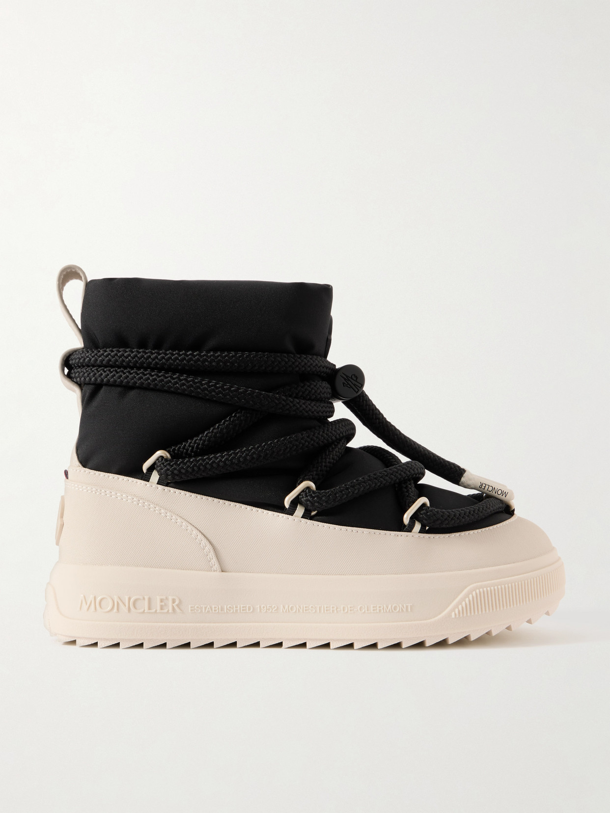 Moncler Monpulse Padded Shell Ankle Boots In Black