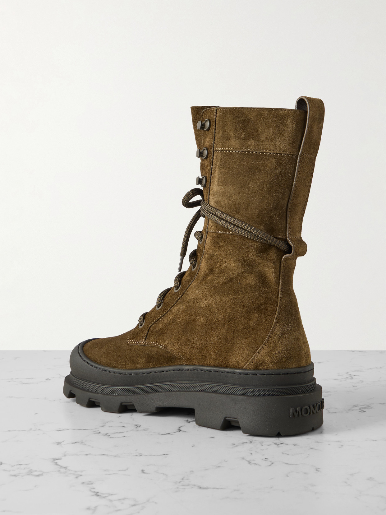 Vera Suede Combat Boots